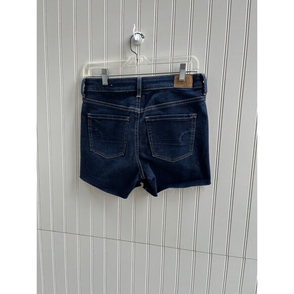 American Eagles 4 Juniors Next Level Stretch Jean Shorts Dk Blue Hi-Rise Shortie - Picture 4 of 6